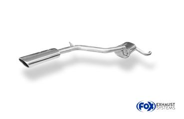 Endschalldämpfer Ausgang links - 106x71 Typ 32 links passend für: Ford Focus III (Bj. ab 2011) Tunier Ecoboost 1,0l
